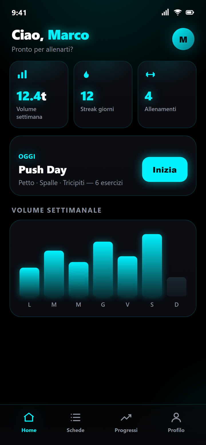 Screenshot GymApp